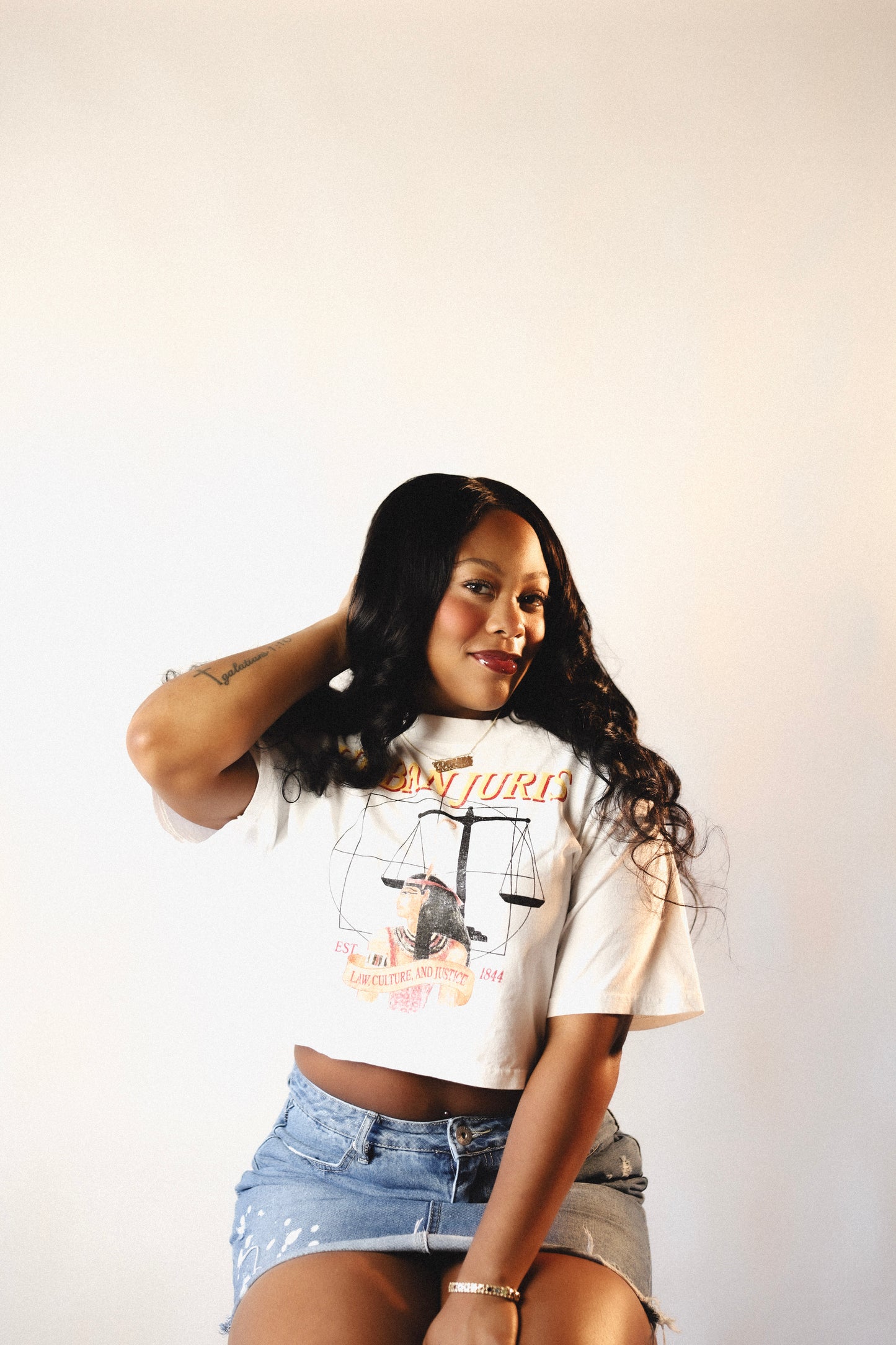 Ma’at Goddess of Justice Crop Top